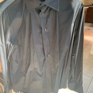 Elegant Black Men's Dress Shirt